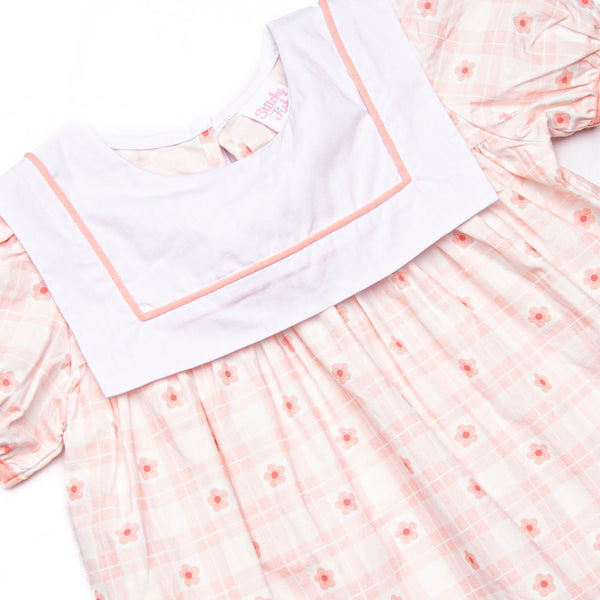 Picnic Petals Bib Dress, Pink