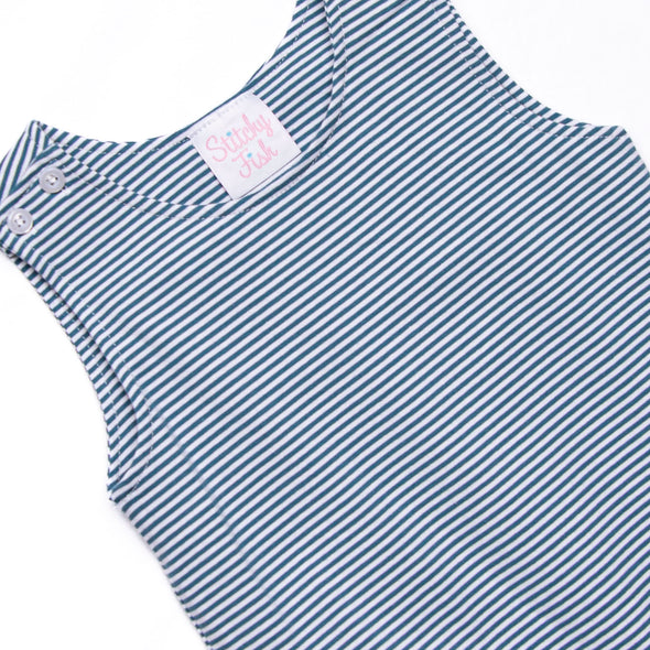 Evan Long Jon Jon, Steel Blue Stripe