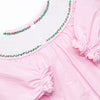 Christmas Eve Delivery Smocked Legging Set, Pink Gingham