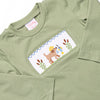Fishing Hole Friend Smocked Top, Green