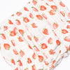 Strawberry Patch Muslin Diaper Set, Red