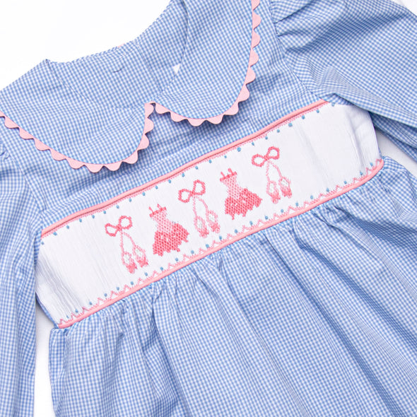 Recital Ready Smocked Legging Set, Blue