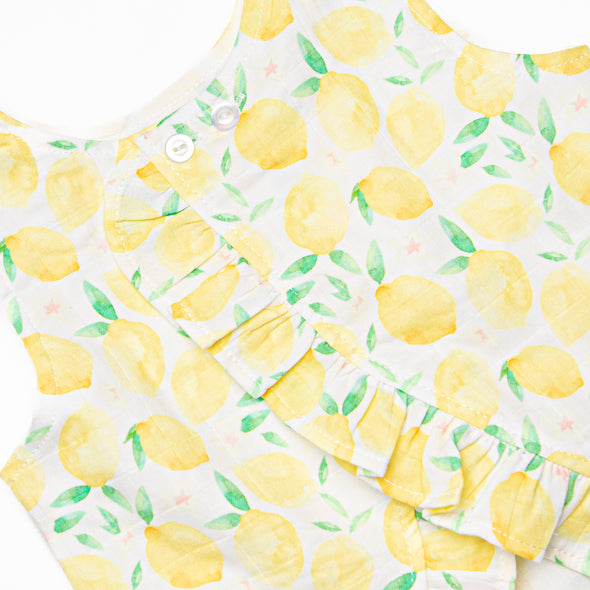 Sorrento Slices Muslin Diaper Set, Yellow