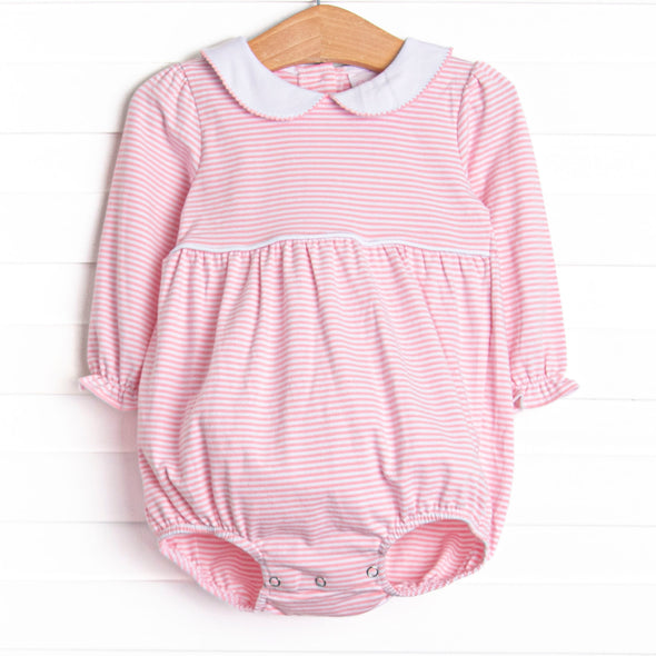 Erin Long Sleeve Bubble, Pink Stripe