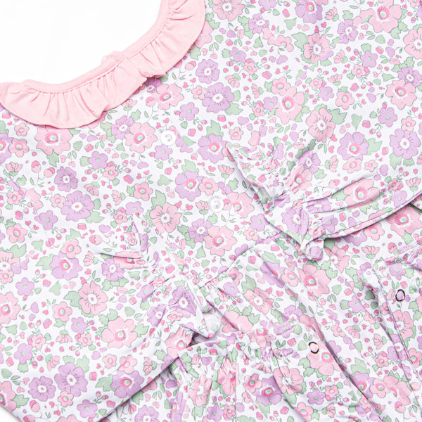 Bellflower Beauty Romper, Pink Floral