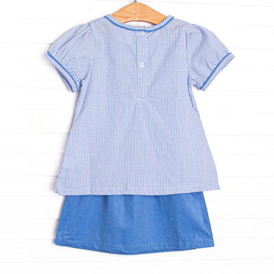 Briarcliff Classic Skirt Set, Blue