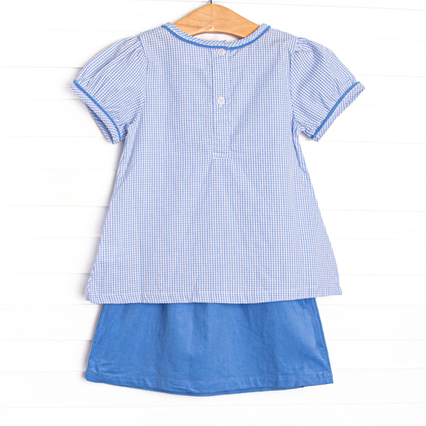 Briarcliff Classic Skirt Set, Blue