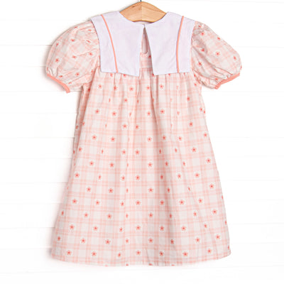 Picnic Petals Bib Dress, Pink
