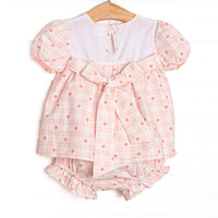 Picnic Petals Diaper Set, Pink