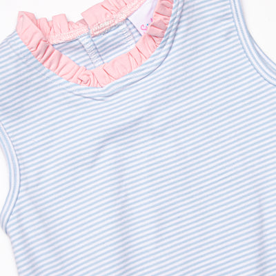 Grace Pocket Dress, Light Blue Stripe