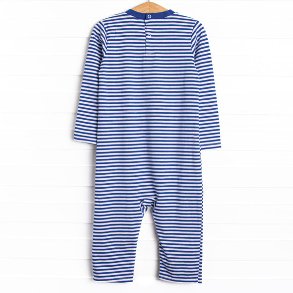 First Responder Rescue Applique Romper, Blue