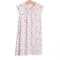  This night gown&nbsp;is made of the extremely soft, stretchy bamboo viscose fabric that feels like butter and features a birthday print. 