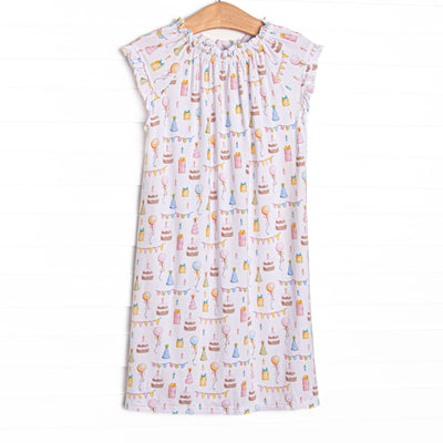Party's Just Begun Bamboo Night Gown, Pink