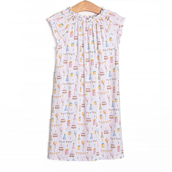 Party's Just Begun Bamboo Night Gown, Pink