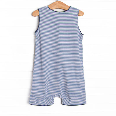 Henry Jon Jon, Navy and Slate Blue Stripe