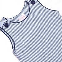 Henry Jon Jon, Navy and Slate Blue Stripe