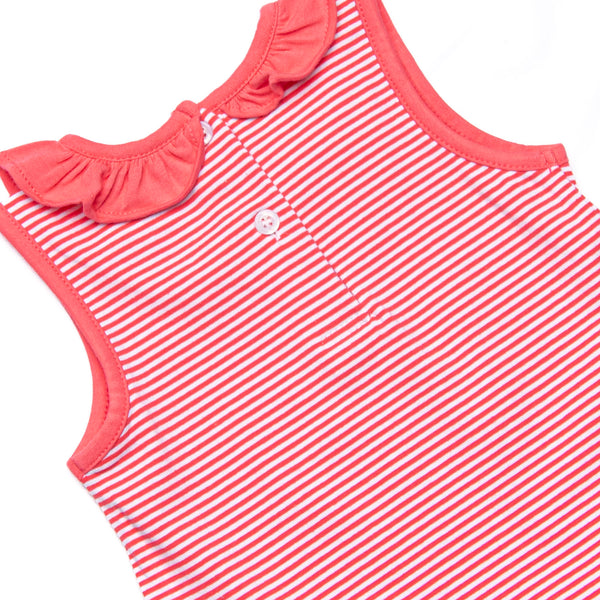 Hannah Short Set, Strawberry Pink Stripe