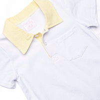 Southern Seersucker Short Set, Yellow