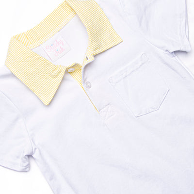 Southern Seersucker Short Set, Yellow