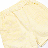 Southern Seersucker Short Set, Yellow