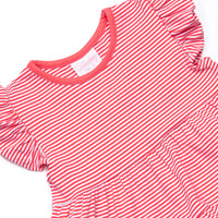 Calla Legging Set, Strawberry Pink Stripe