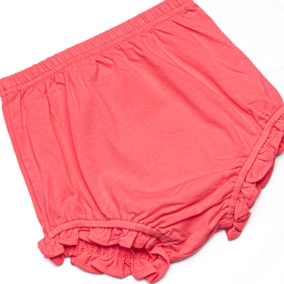 Penny Flutter Sleeve Diaper Set, Strawberry Pink Stripe