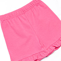 Carlie Short Set, Hot Pink and Aqua Stripe