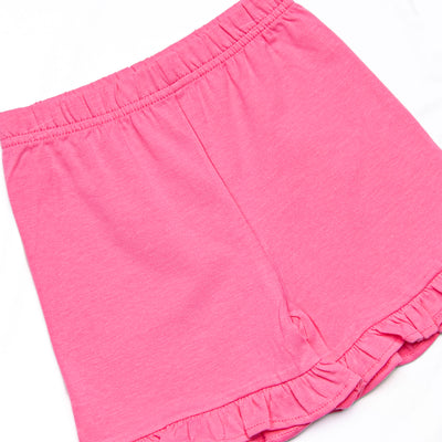 Carlie Short Set, Hot Pink and Aqua Stripe
