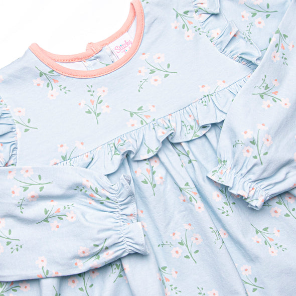 Beautiful Day Ruffle Legging Set, Blue