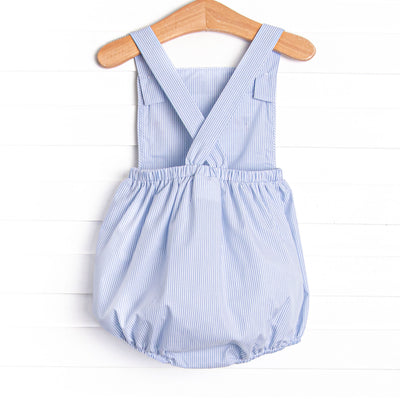 Banner in the Breeze Smocked Bubble, Blue
