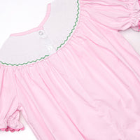Lucky Me Smocked Bubble, Pink