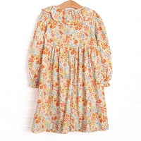Scarlet Meadow Smocked Dress, Red
