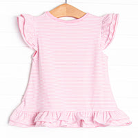 Spring Snacks Applique Top, Pink