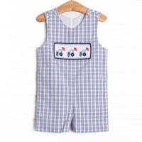 Farming Freedom Smocked Jon Jon, Blue
