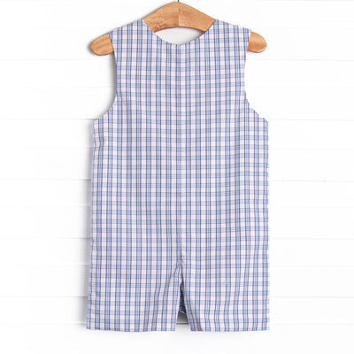 Farming Freedom Smocked Jon Jon, Blue