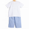 Lucky Me Smocked Pant Set, Blue
