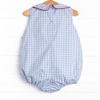 Sea to Shining Sea Smocked Boy Bubble, Blue