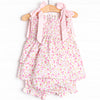 Magenta Meadows Diaper Set, Pink