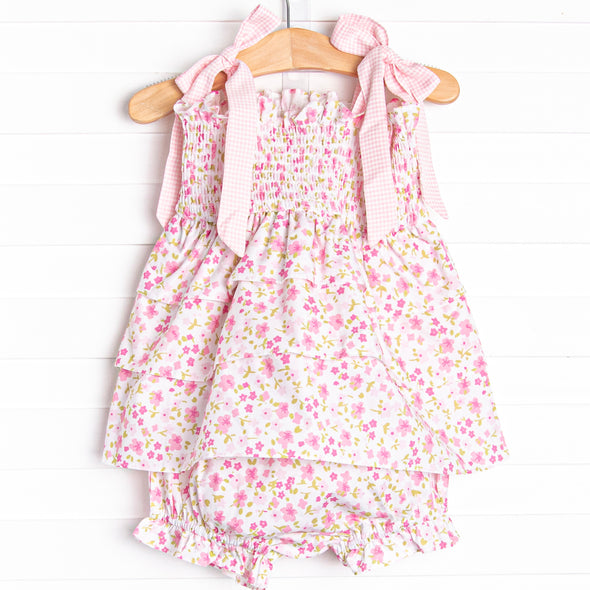 Magenta Meadows Diaper Set, Pink