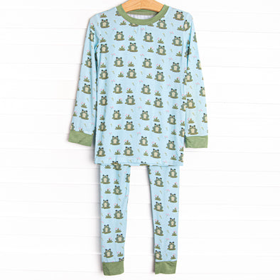 Lilypad Pal Bamboo Pajama Set, Green
