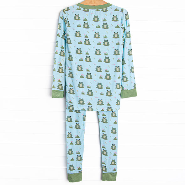 Lilypad Pal Bamboo Pajama Set, Green
