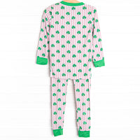 Sleepy Shamrocks Bamboo Pajama Set, Pink