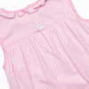 Spikey-saurus Applique Skirted Bubble, Pink