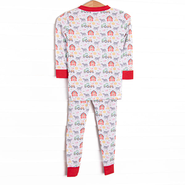 Hard Days Work Bamboo Pajama Set, Red