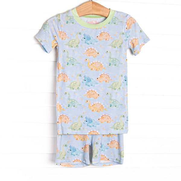 This set is made of the extremely soft, stretchy bamboo viscose fabric that feels like butter and features a dinosaur print.