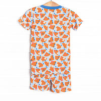 Sweet Stack Bamboo Pajama Short Set, Blue
