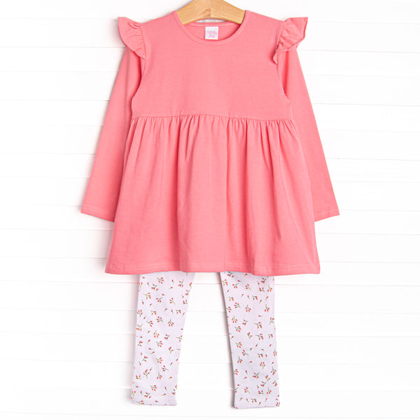 Rare Roses Legging Set, Pink