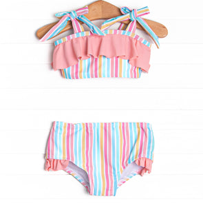 Seaside Stripes Bikini, Pink