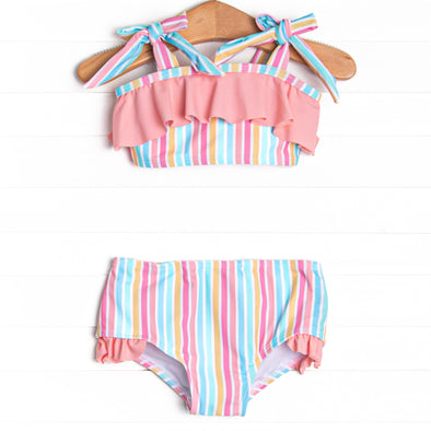 Seaside Stripes Bikini, Pink