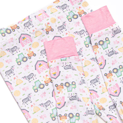 Hard Days Work Bamboo Pajama Set, Pink